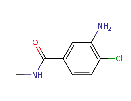 Molecular Structure of 51920-00-4 (3-amino-4-chloro-N-methylbenzamide)