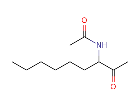 Molecular Structure of 51714-09-1 (RAC 3-ACETAMIDO-NONAN-2-ONE)
