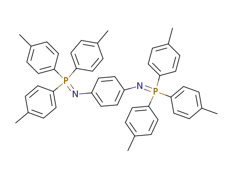 Molecular Structure of 51870-56-5 (N1,N4-bis(tri-p-tolylphosphoranylidene) benzene-1,4-diamine)