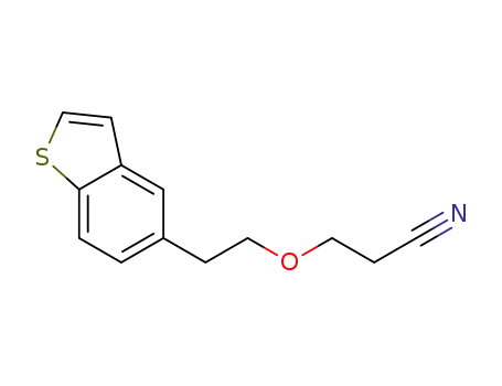 3-[2-(1-benzothiophen-5-yl)ethoxy]propiononitrile