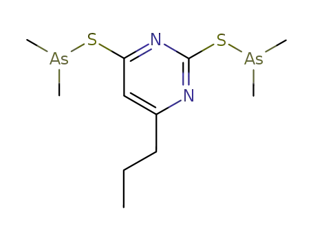 2,4-Bis[(dimethylarsino)thio]-6-propylpyrimidine