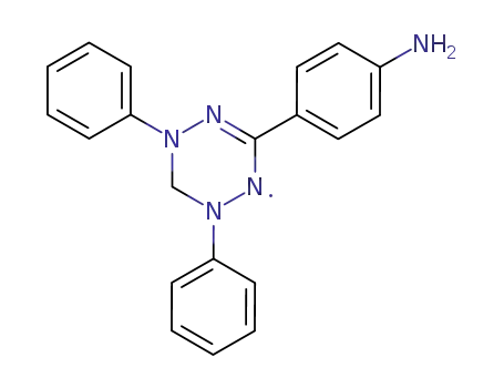 Molecular Structure of 51808-19-6 (4-(1,5-diphenyl-1,2,5,6-tetrahydro-1,2,4,5-tetrazin-3-yl)aniline)