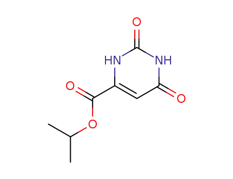 Molecular Structure of 4450-03-7 (4-PyriMidinecarboxylic acid, 1,2,3,6-tetrahydro-2,6-dioxo-, 1-Methylethyl ester)