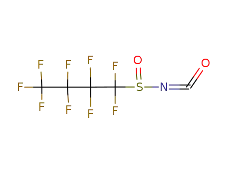Molecular Structure of 51735-90-1 (1,1,2,2,3,3,4,4,4-Nonafluorobutylsulfinyl isocyanate)