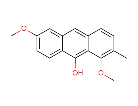 Molecular Structure of 72004-00-3 (1.6-Dimethoxy-2-methyl-9-hydroxyanthracen)