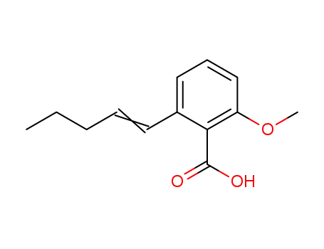 2(pent-1'-ene-yl)6-methoxybenzoic acid