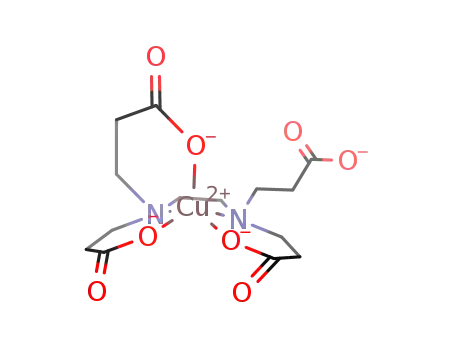 Molecular Structure of 105022-99-9 (ethylenediaminetetra-3-propionate<sup>(4-)</sup>copper(II))