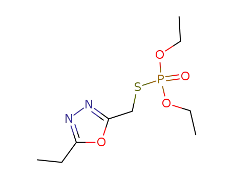 Molecular Structure of 37934-14-8 (2-(diethoxyphosphorylsulfanylmethyl)-5-ethyl-1,3,4-oxadiazole)
