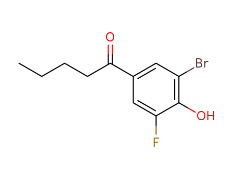 1-Pentanone,1-(3-bromo-5-fluoro-4-hydroxyphenyl)- cas  455-53-8