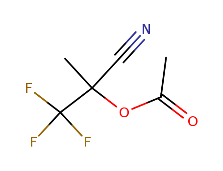 2-Methyl-3,3,3-trifluorolactonitrile acetate