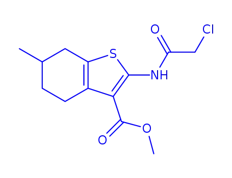 2-(2-CHLORO-ACETYLAMINO)-6-METHYL-4,5,6,7-TETRAHYDRO-BENZO[B]THIOPHENE-3-CARBOXYLIC ACID 메틸 에스테르