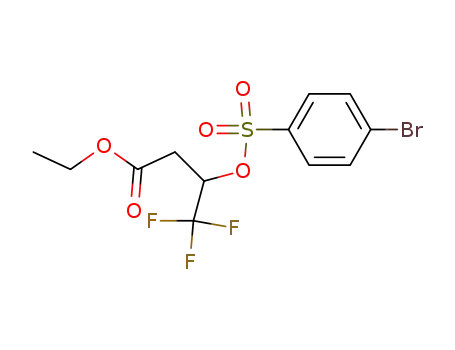 3-(4-bromo-benzenesulfonyloxy)-4,4,4-trifluoro-butyric acid ethyl ester