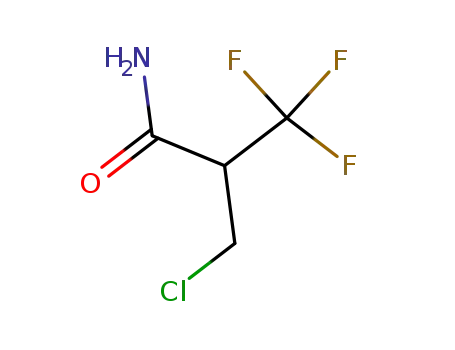Molecular Structure of 382-41-2 (β'-chloro-β,β,β-trifluoro-isobutyric acid amide)
