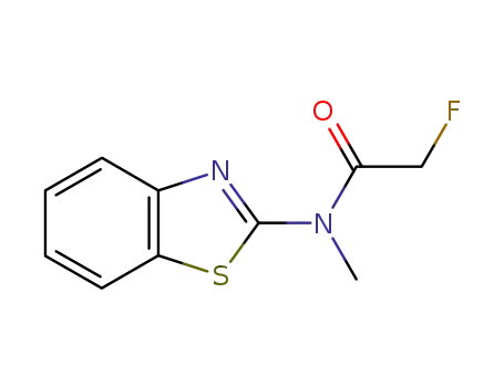 Molecular Structure of 37968-20-0 (Acetamide, N-2-benzothiazolyl-2-fluoro-N-methyl- (9CI))