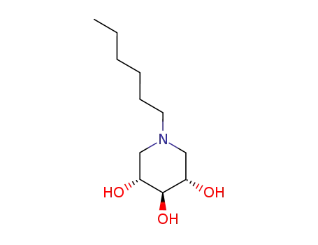 3,4,5-Piperidinetriol, 1-hexyl-, (3alpha,4ba,5alpha)- (9CI)