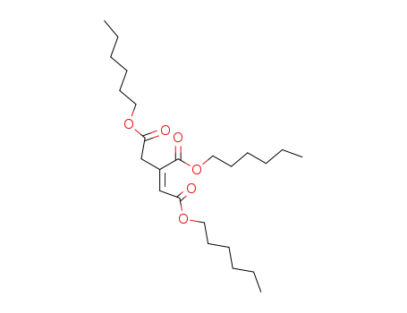 Molecular Structure of 64617-30-7 (1-Propene-1,2,3-tricarboxylic acid, trihexyl ester)