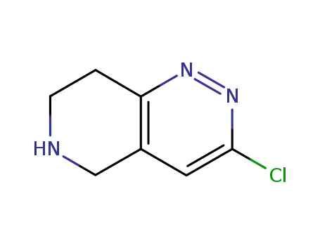 Molecular Structure of 45882-63-1 (3-chloro-5,6,7,8-tetrahydropyrido[4,3-c]pyridazine)