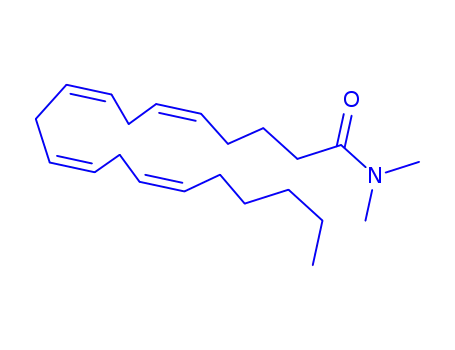 Molecular Structure of 45280-17-9 (Arachidonoyl-N,N-dimethyl amide)
