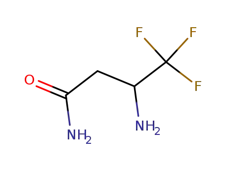 Molecular Structure of 453-32-7 (3-AMINO-4,4,4-TRIFLUOROBUTYRAMIDE)