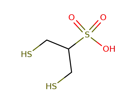 Molecular Structure of 3811-62-9 (1,3-disulfanylpropane-2-sulfonic acid)