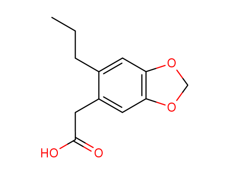 1,3-Benzodioxole-5-aceticacid, 6-propyl- cas  4518-45-0