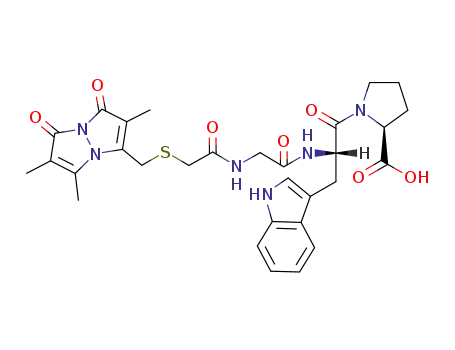 1,7-dioxo-2,5,6-trimethyl-1H,7H-pyrazolo<1,2-a>pyrazol-3-yl-methylthiomethylcarbonyl-glycyl-L-tryptophyl-L-proline