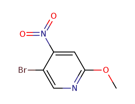 Molecular Structure of 446284-18-0 (5-Bromo-2-methoxy-4-nitro-pyridine)