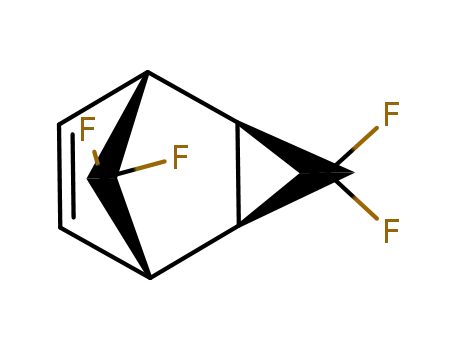 Molecular Structure of 76153-95-2 ((1S,2R,4S,5R)-3,3,8,8-Tetrafluoro-tricyclo[3.2.1.0<sup>2,4</sup>]oct-6-ene)
