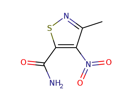Molecular Structure of 4592-52-3 (3-methyl-4-nitroisothiazole-5-carboxamide)