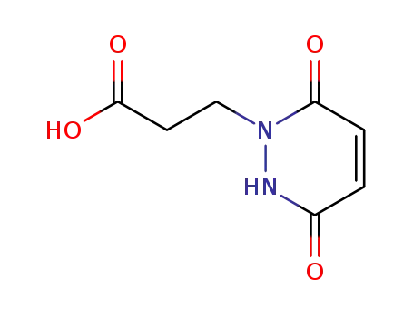 Molecular Structure of 4572-79-6 (3-(3,6-DIOXO-3,6-DIHYDROPYRIDAZIN-1(2H)-YL)PROPANOIC ACID)