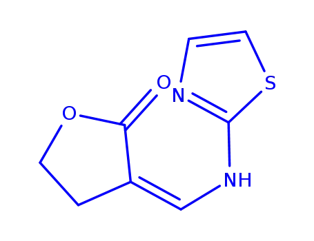 Molecular Structure of 380631-70-9 (3-((THIAZOL-2-YLAMINO)METHYLENE)DIHYDROFURAN-2(3H)-ONE)