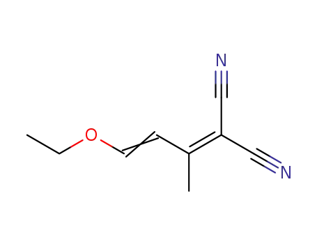Molecular Structure of 65995-95-1 (1,1-dicyano-4-ethoxy-3-methyl-1,3-butadiene)