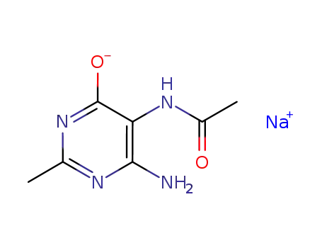 sodium 5-acetamido-6-amino-2-methylpyrimidin-4-olate