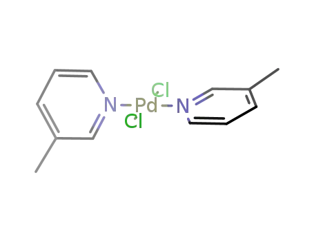Molecular Structure of 37991-38-1 (PdCl<sub>2</sub>(3-MePy)<sub>2</sub>)
