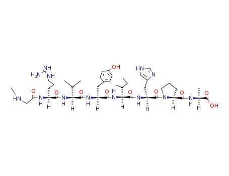 Angiotensin III,N2-(N-methylglycyl)-4-L-isoleucine-7-L-alanine- (9CI)