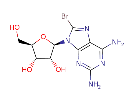 Molecular Structure of 81102-44-5 (2-AMino-8-broMoadenosine)