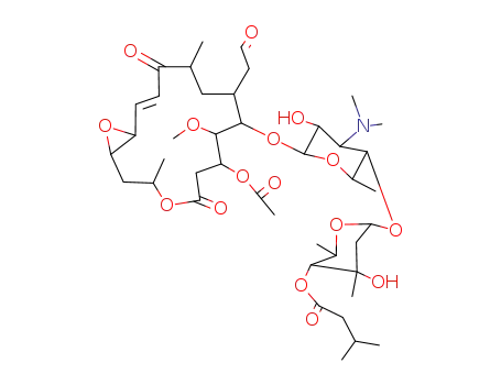 [6-[6-[[(14Z)-7-acetoxy-8-methoxy-3,12-dimethyl-5,13-dioxo-10-(2-oxoethyl)-4,17-dioxabicyclo[14.1.0]heptadec-14-en-9-yl]oxy]-4-(dimethylamino)-5-hydroxy-2-methyl-tetrahydropyran-3-yl]oxy-4-hydroxy-2,4-dimethyl-tetrahydropyran-3-yl] 3-methylbutanoate