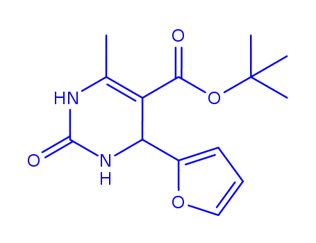 Molecular Structure of 446252-22-8 (5-Pyrimidinecarboxylicacid,4-(2-furanyl)-1,2,3,4-tetrahydro-6-methyl-2-oxo-,1,1-dimethylethylester(9CI))