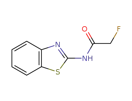 Molecular Structure of 37968-14-2 (Acetamide, N-2-benzothiazolyl-2-fluoro- (9CI))