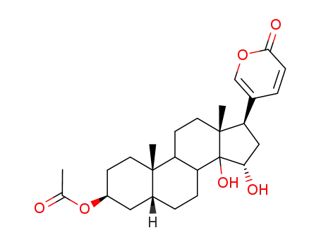 Molecular Structure of 4534-19-4 (3-(acetyloxy)-14,15-dihydroxybufa-20,22-dienolide)