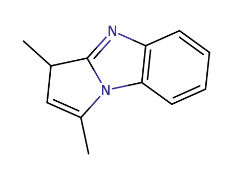 Molecular Structure of 38038-82-3 (3H-Pyrrolo[1,2-a]benzimidazole,1,3-dimethyl-(9CI))