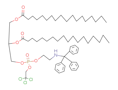 Octadecanoic acid 1-octadecanoyloxymethyl-2-{(2,2,2-trichloro-ethoxy)-[2-(trityl-amino)-ethoxy]-phosphoryloxy}-ethyl ester