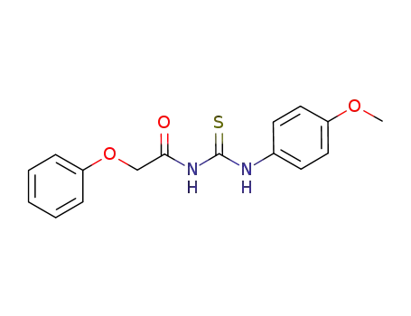 Molecular Structure of 446825-87-2 (N-{[(4-methoxyphenyl)amino]carbonothioyl}-2-phenoxyacetamide)