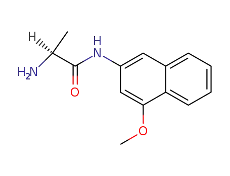 Molecular Structure of 4467-67-8 (L-ALANINE 4-METHOXY-BETA-NAPHTHYLAMIDE)