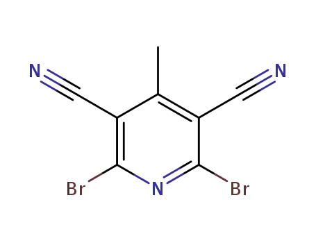2,6-dibromo-4-methylpyridine-3,5-dicarbonitrile