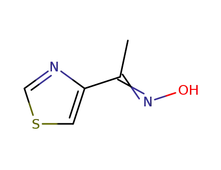 Molecular Structure of 68158-16-7 (Ethanone, 1-(4-thiazolyl)-, oxime (9CI))