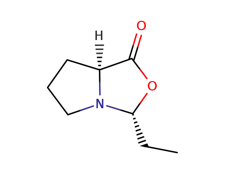 Molecular Structure of 827624-08-8 (1H,3H-Pyrrolo[1,2-c]oxazol-1-one,3-ethyltetrahydro-(9CI))
