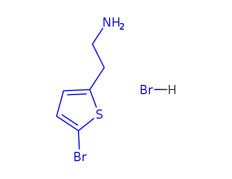 Molecular Structure of 381666-13-3 (2-THIOPHENEETHANAMINE, 5-BROMO-, HYDROBROMIDE)