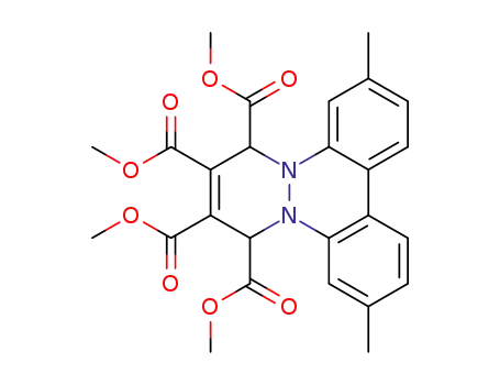 Molecular Structure of 38185-69-2 (6,9-Dihydro-3,12-dimethylbenzo[c]pyridazino[1,2-a]cinnoline-6,7,8,9-tetracarboxylic acid tetramethyl ester)
