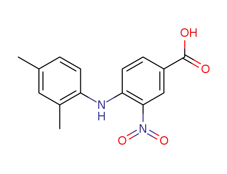 Molecular Structure of 452088-45-8 (4-[(2,4-dimethylphenyl)amino]-3-nitrobenzoic acid)